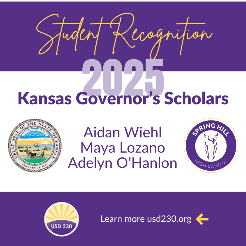  Kansas Governor's Scholar Recognition